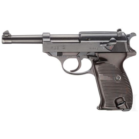 A Walther P 38, code "ac - 42 with holster