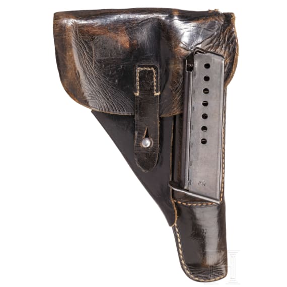 A Walther P 38, code "ac - 45" with holster
