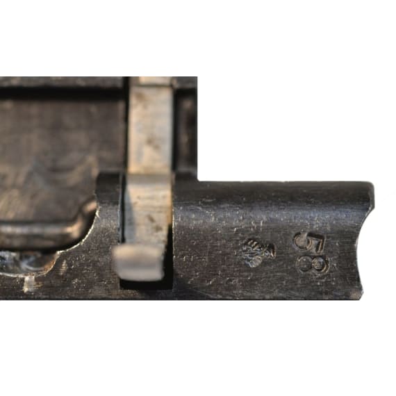 A P 08 Krieghoff "1943", with holster and two matching magazines, German Luftwaffe