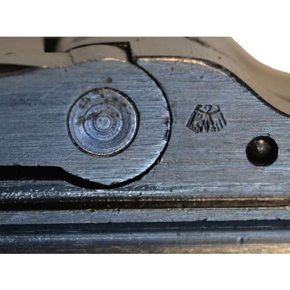 A P 08 Krieghoff "1943", with holster and two matching magazines, German Luftwaffe