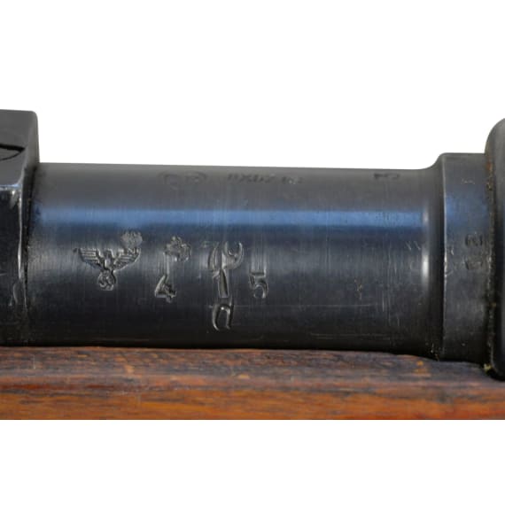 A K98 k, built in Posen (Wehrkreis XXI), code "bcd - 41"