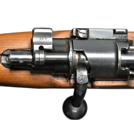 A K98 k, built in Posen (Wehrkreis XXI), code "bcd - 41"