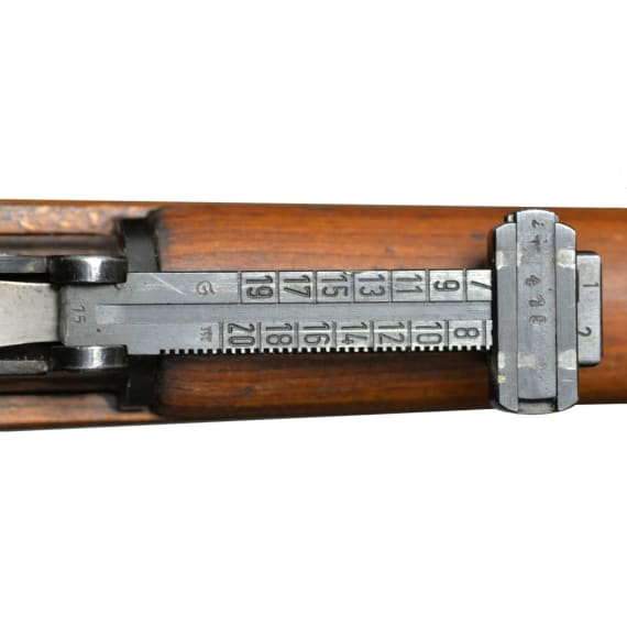 A K98 k, built in Posen (Wehrkreis XXI), code "bcd - 41"