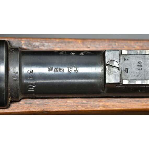 A K98 k, built in Posen (Wehrkreis XXI), code "bcd - 41"