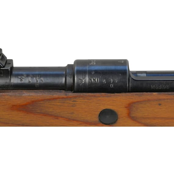 A K98 k, built in Posen (Wehrkreis XXI), code "bcd - 41"