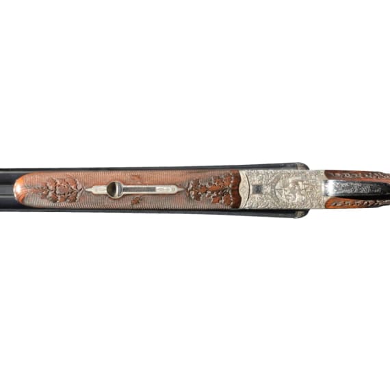 A side-by-side shotgun by B&uuml;hag in Suhl