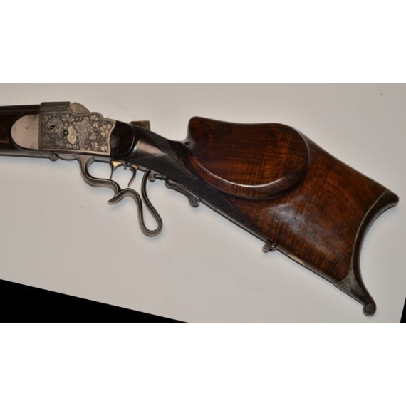 A German luxurious "Feuerstutzen" (sports carbine), end of 19th century