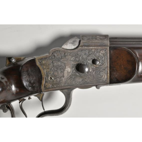 A German luxurious "Feuerstutzen" (sports carbine), end of 19th century