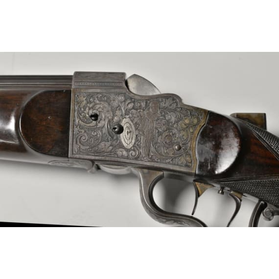 A German luxurious "Feuerstutzen" (sports carbine), end of 19th century