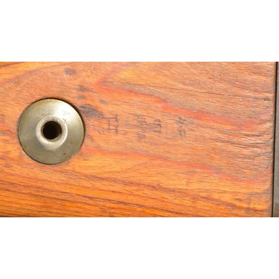 A K98 k, built in Graudenz (Wehrkreis XX) from a 1917 Spandau receiver and parts