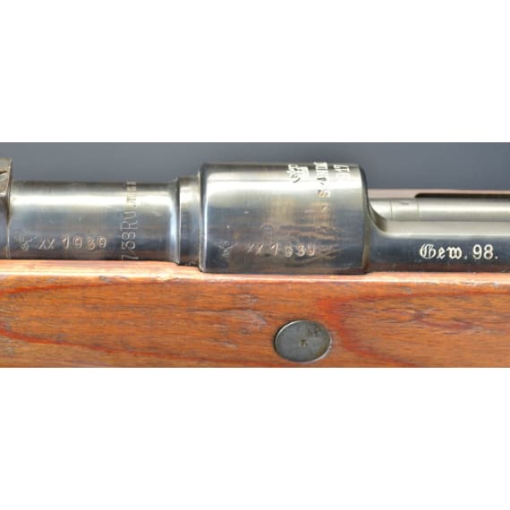 A K98 k, built in Graudenz (Wehrkreis XX) from a 1917 Spandau receiver and parts