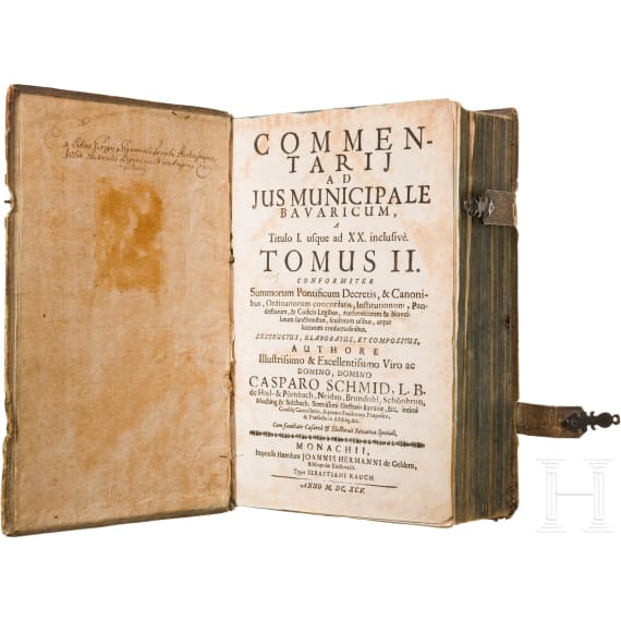 Johannis Hermann, "Commentarii ad Jus Municipale Bavaricum", Munich, 1645