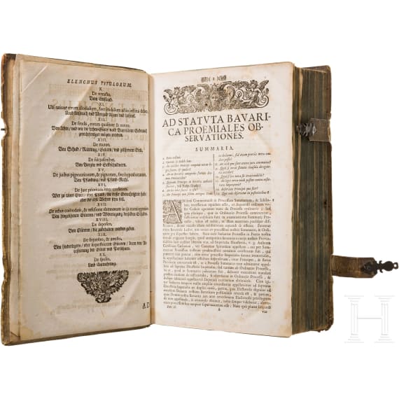 Johannis Hermann, "Commentarii ad Jus Municipale Bavaricum", Munich, 1645