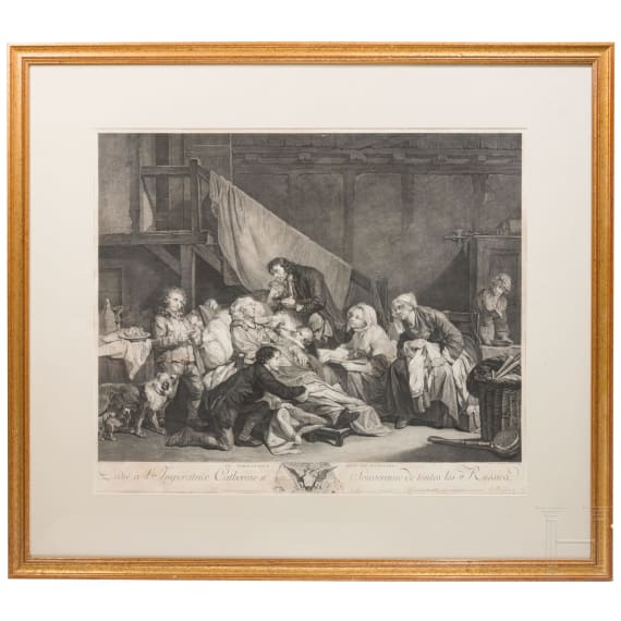 A set of four mostly French prints, 19th century
