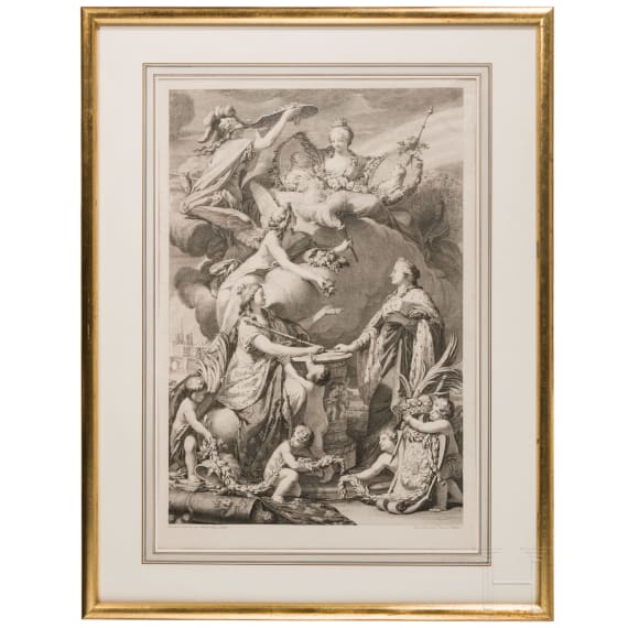 A set of four mostly French prints, 19th century