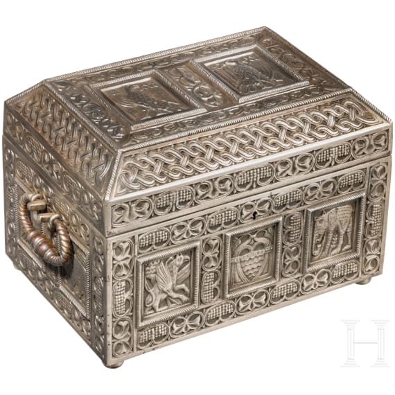 A cast iron casket, German, probably Ilsenburg foundry, ca. 1860