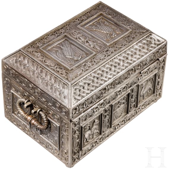 A cast iron casket, German, probably Ilsenburg foundry, ca. 1860