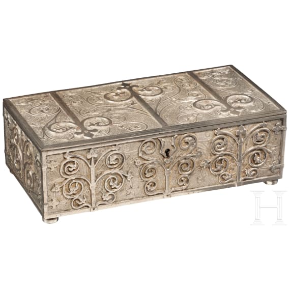A jewellery box in gothic style, Foundry Ilsenburg, circa 1860