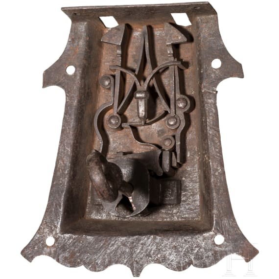 A late-Gothic chest lock, South German, circa 1520-40