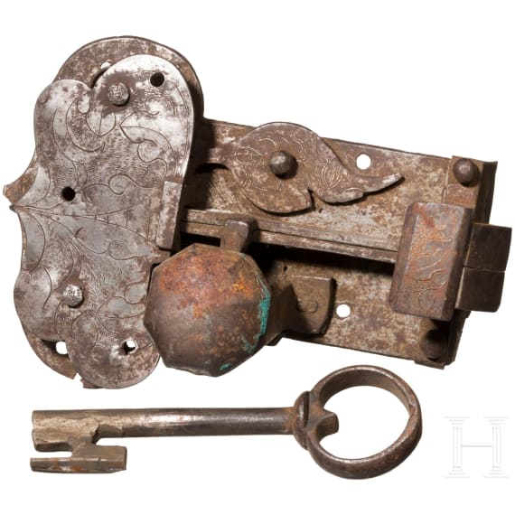A German furniture lock from the Renaissance, circa 1600