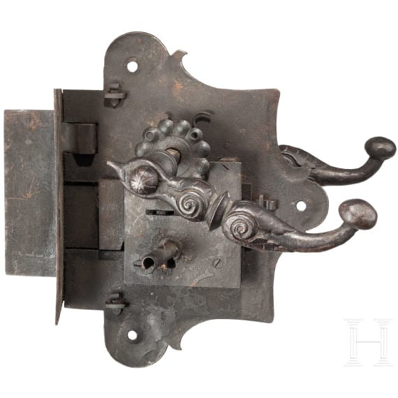 A large door lock, Historicism in the style of the 16th century