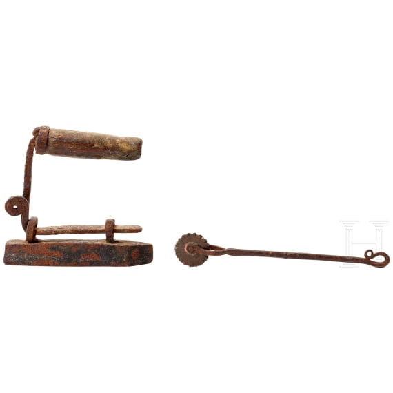 Ironing trips and wrought iron dumplings, alpine, 17th/18th century