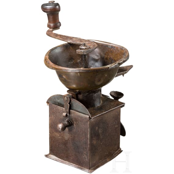 A French coffee grinder, circa 1800