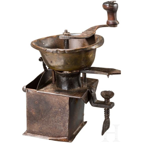 A French coffee grinder, circa 1800