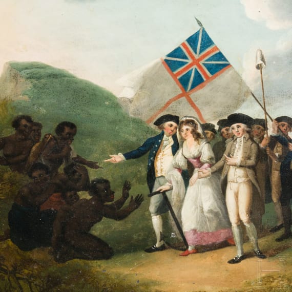 A fine probably English neo-classical tin tray with delicate painting in the style of the Stobwasser manufactory, 1st half of the 19th century