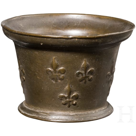 A French bronze mortar, 17th/18th century