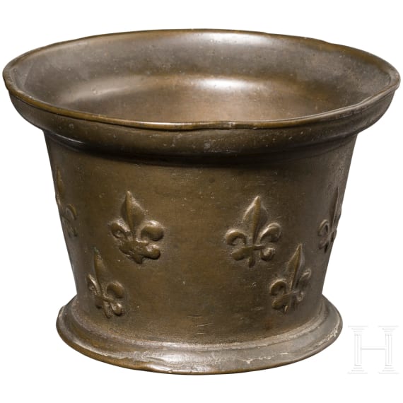 A French bronze mortar, 17th/18th century