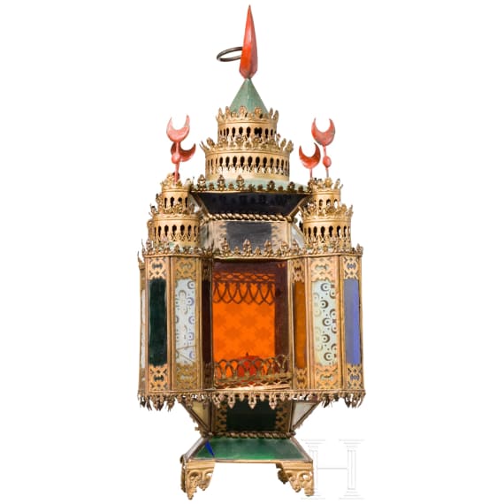 A tent lamp probably from England for the Osmanian market, 19th century