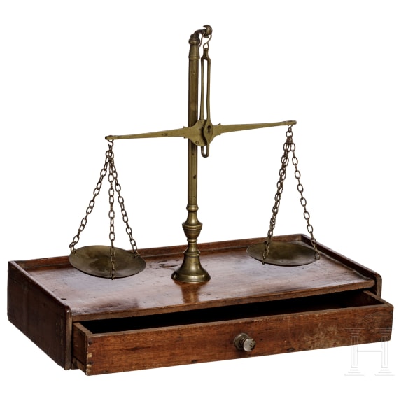 A German pair of scales, 1st half of the 19th century