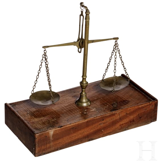 A German pair of scales, 1st half of the 19th century