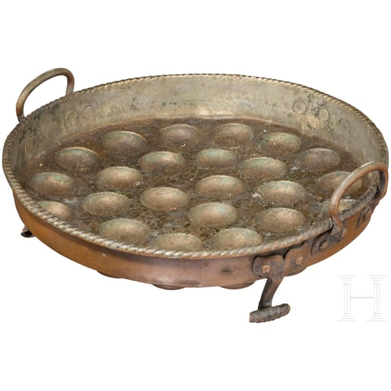 A South German copper pan, 18th century