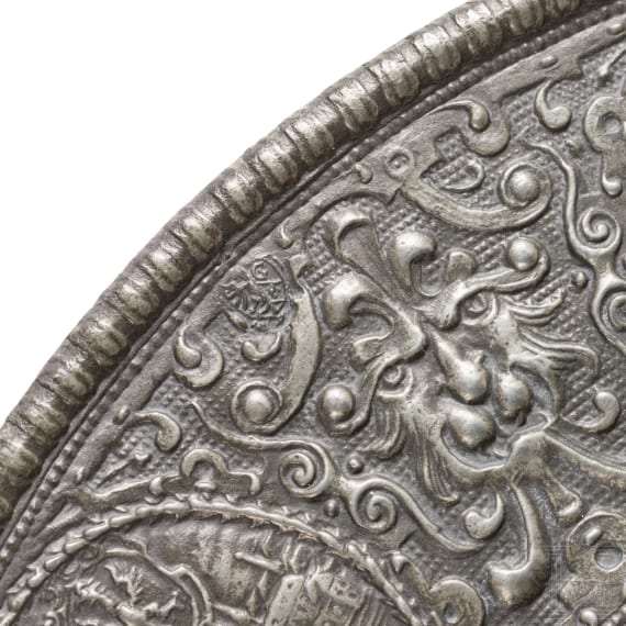 Two Nuremberg relief plates, 17th century