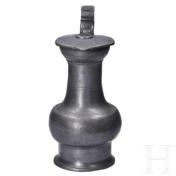A pewter flagon from Rhineland, first half of the 18th century