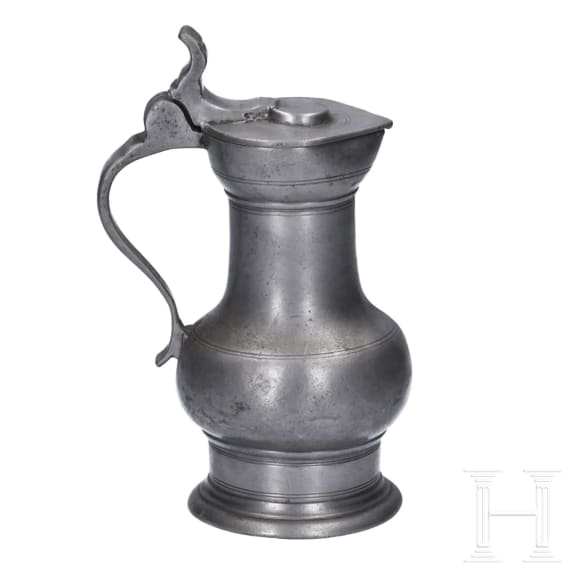 A small pewter flagon from Cologne, first half of the 18th century