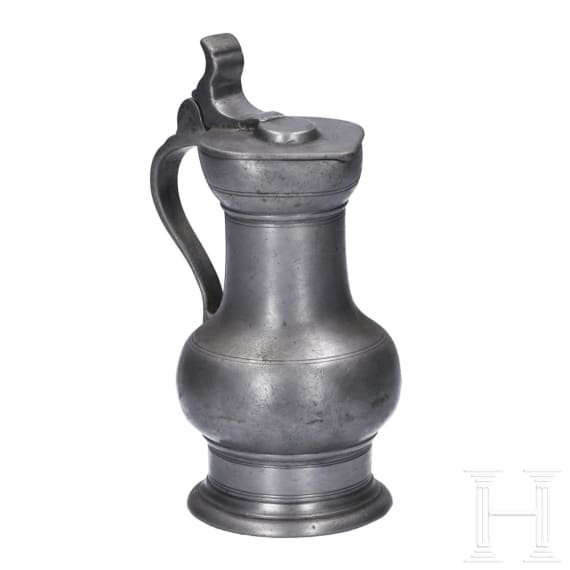 A small pewter flagon from Cologne, first half of the 18th century