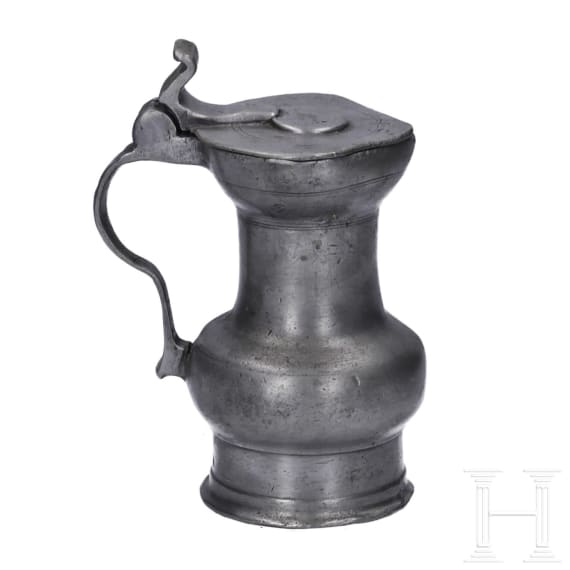 A small pewter flagon from Cologne, first half of the 18th century