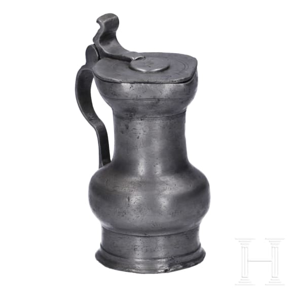 A small pewter flagon from Cologne, first half of the 18th century