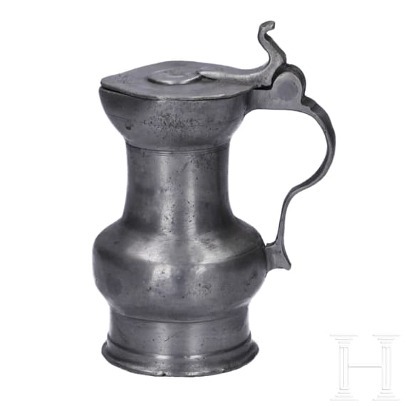 A small pewter flagon from Cologne, first half of the 18th century