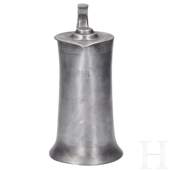 Two Swabian pewter jugs, 18th century