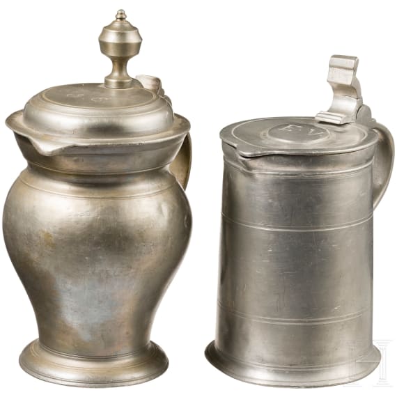 Two tin cans, Franconia, circa 1800
