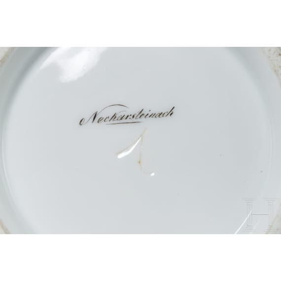 A small collection of German porcelain cups, 19th century