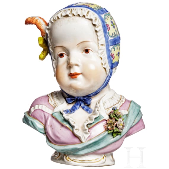 A German or Austrian bust of a Bourbon prince, 19th/20th century