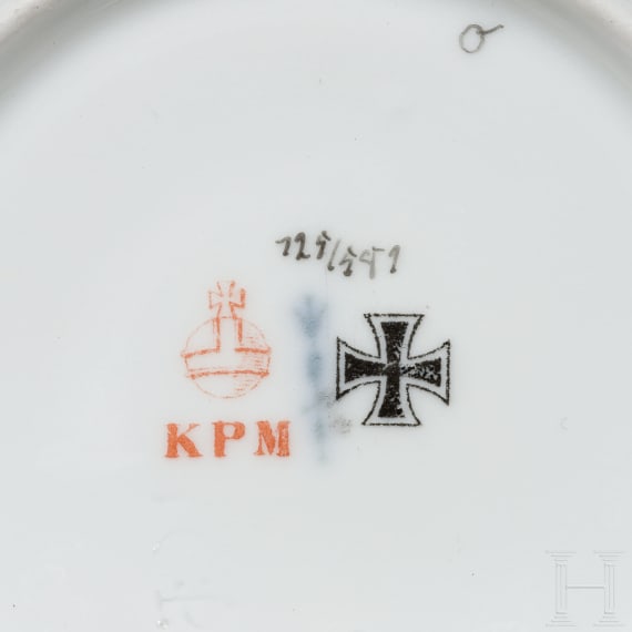 Kleine Sammlung Porzellantassen, deutsch, Anfang 20. Jhdt.
