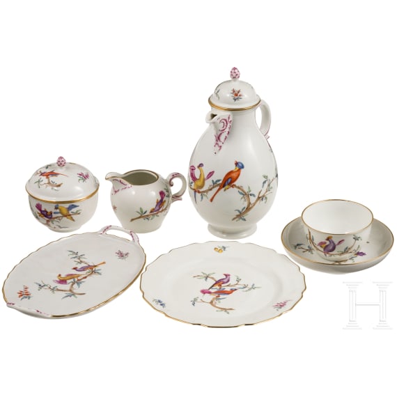 A Nymphenburg coffee set, circa 1960