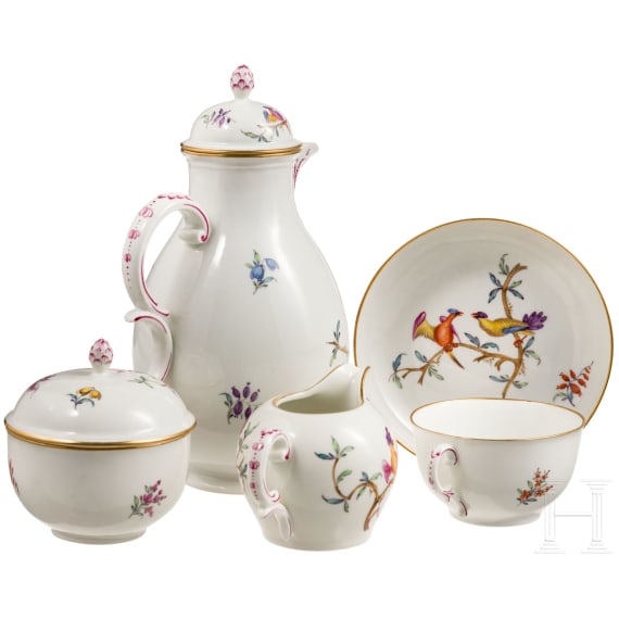 A Nymphenburg coffee set, circa 1960