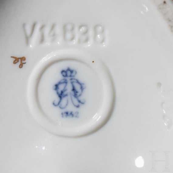 A large ensemble of hand-painted porcelain, 20th century